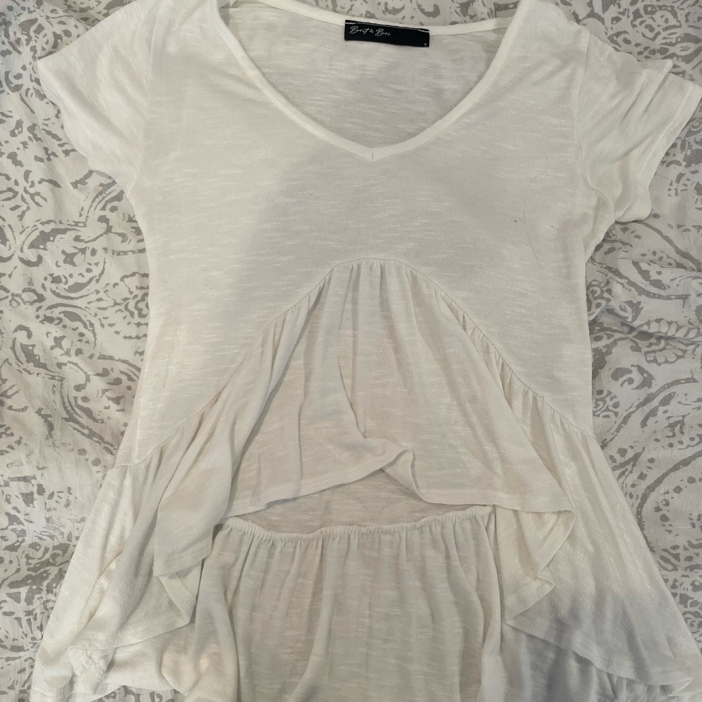 Womens Basic White Tee